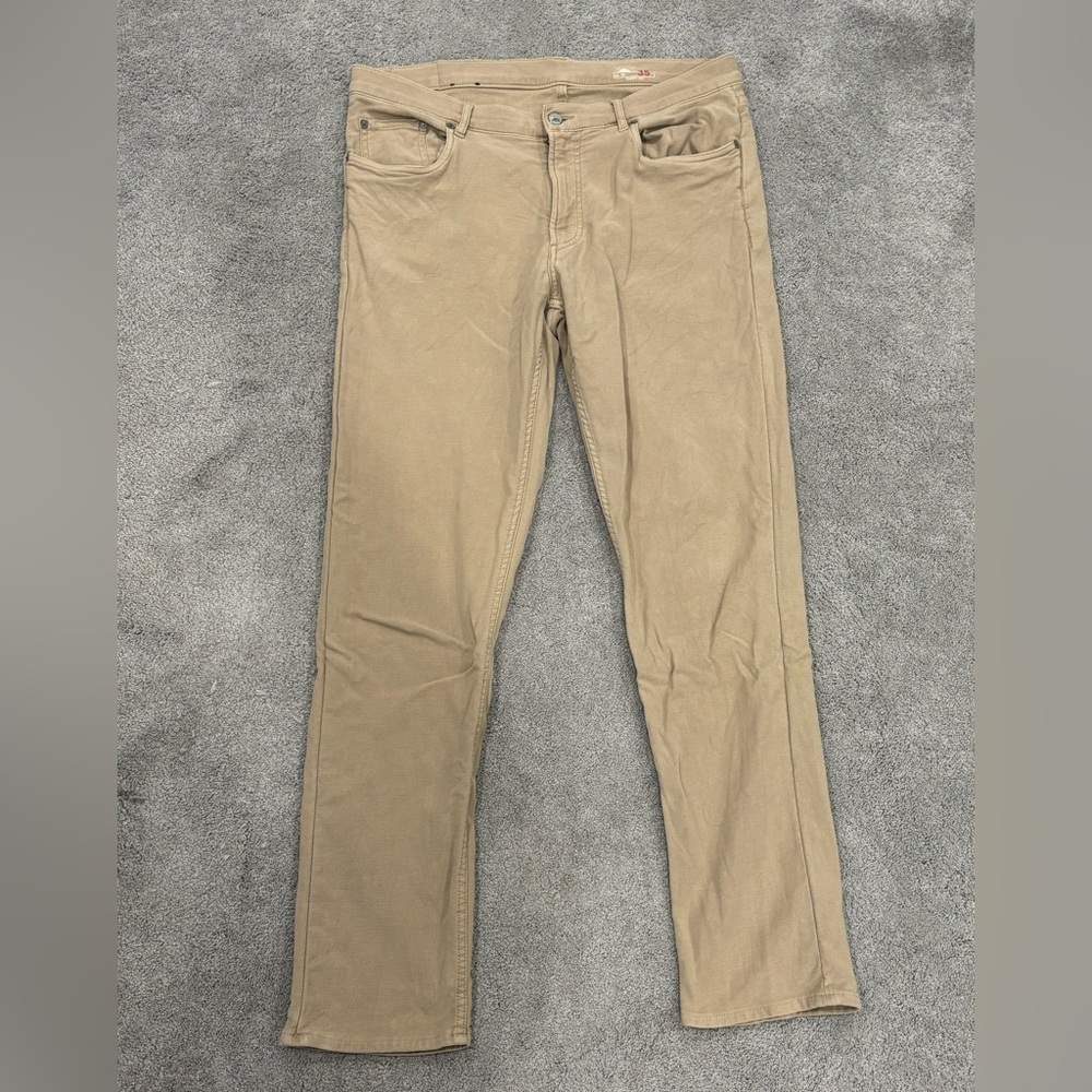 Feherty Men's Stretch Terry 5-Pocket Khaki Pant Waist 35